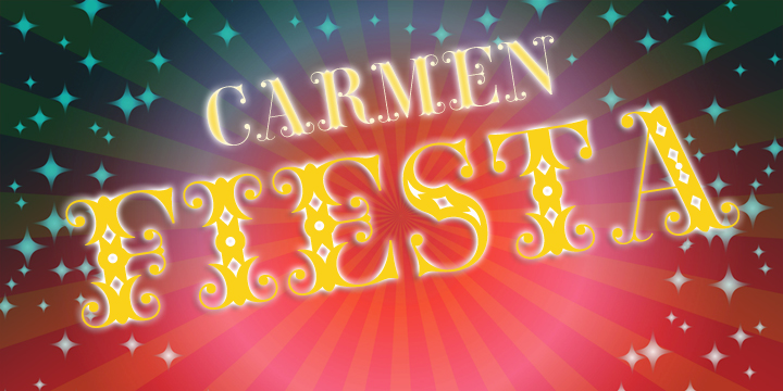 Przykładowa czcionka Carmen Fiesta #1